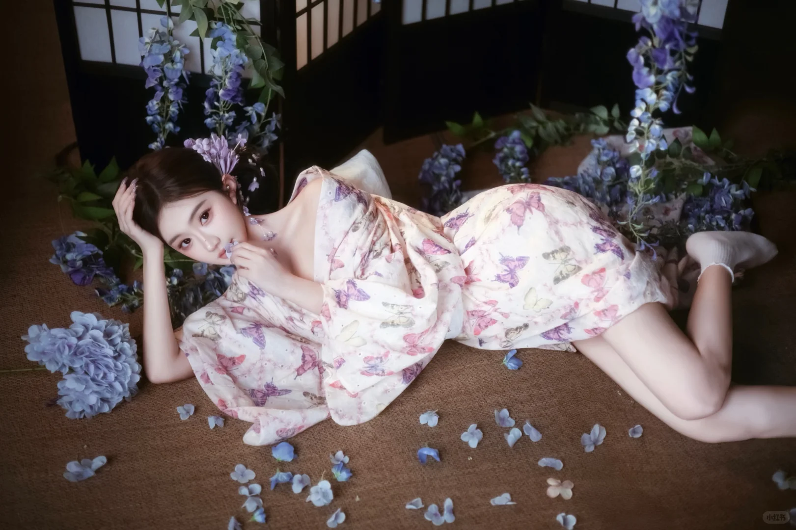 蓝紫色系的浪漫🪻 轻私房写真 蓝紫色系