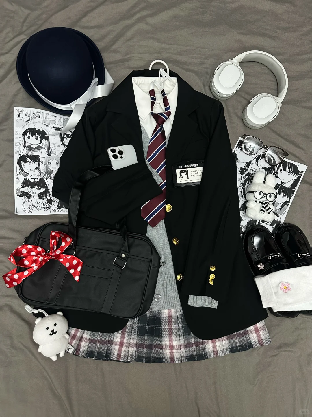 出jk西服叠穿套装，来个宝宝收了我的jk吧