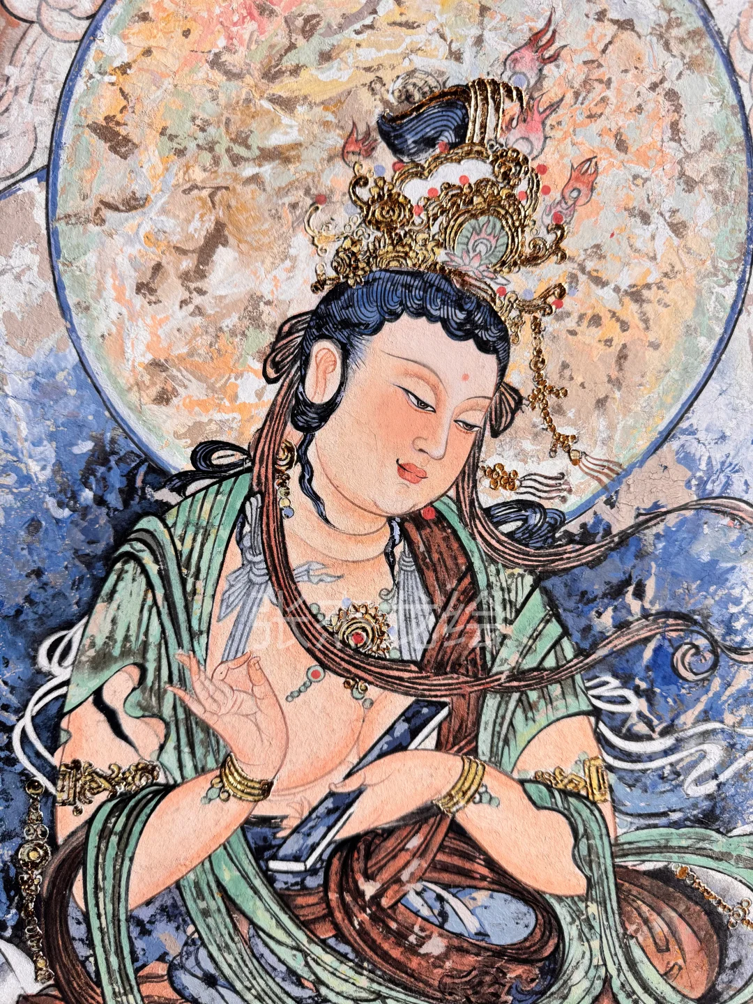 敦煌莫高窟榆林西夏三窟普贤菩萨临摹