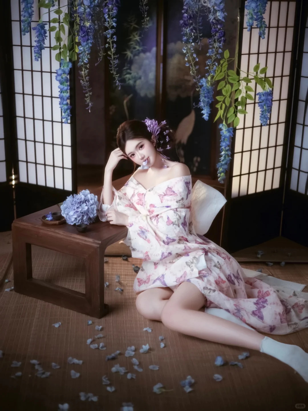 蓝紫色系的浪漫🪻 轻私房写真 蓝紫色系