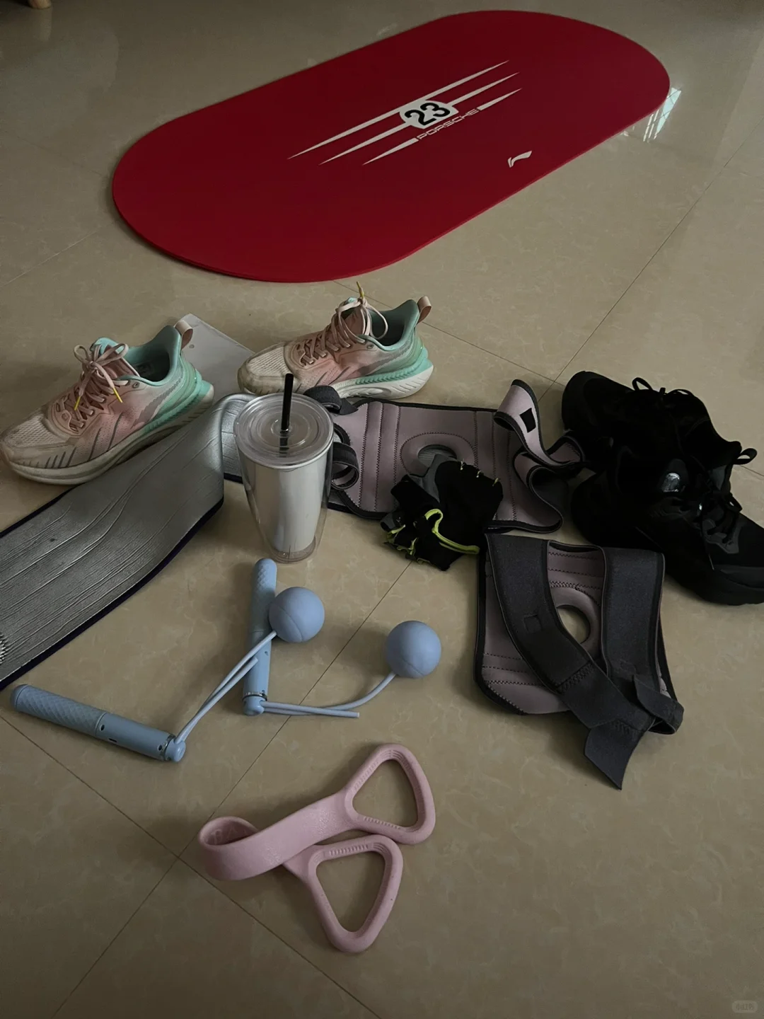 空腹有氧1小时15分，消耗700大卡