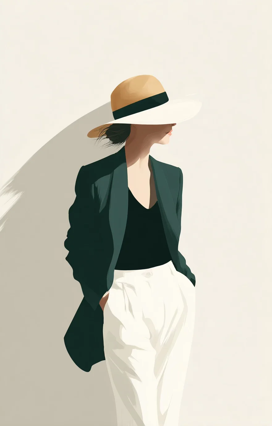 简单线条的高级感，轻复古的时尚插画手绘💋