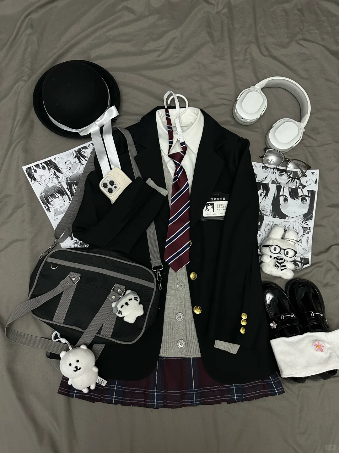 出jk西服叠穿套装，来个宝宝收了我的jk吧