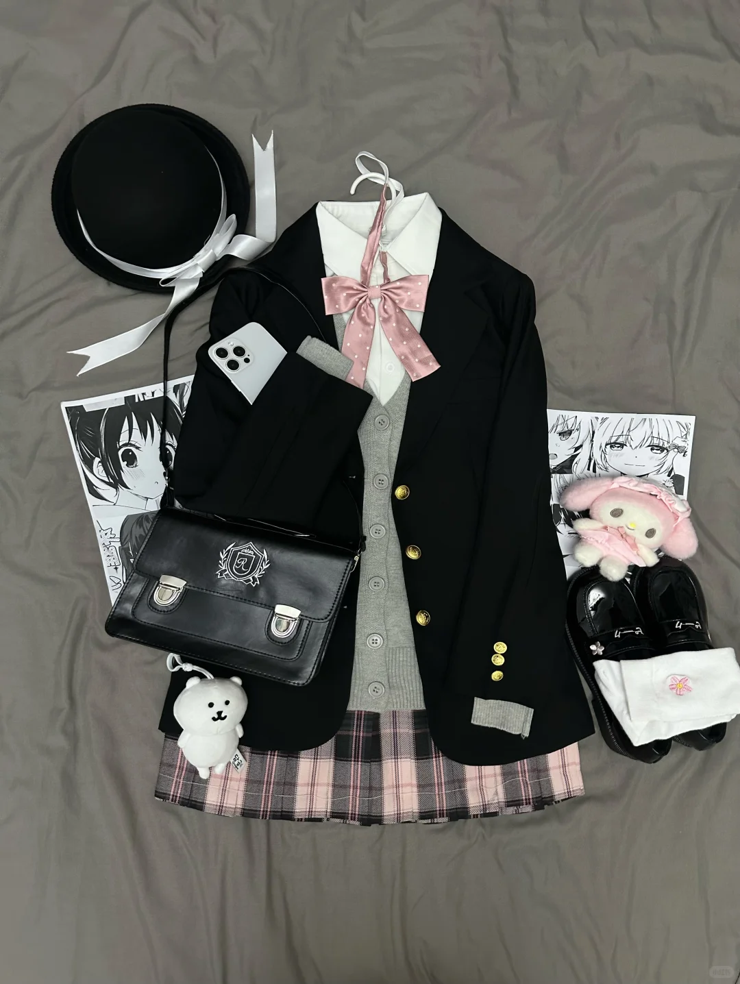 出jk西服叠穿套装，来个宝宝收了我的jk吧