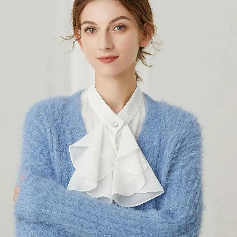 女士衬衣领假领子女百搭假领春秋冬新款大领