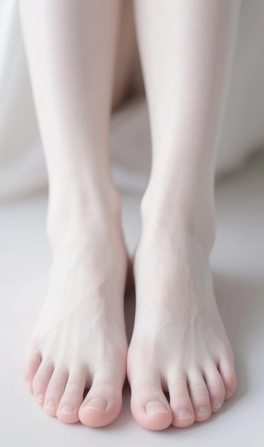 这是仙女的脚吗！好白啊！！
