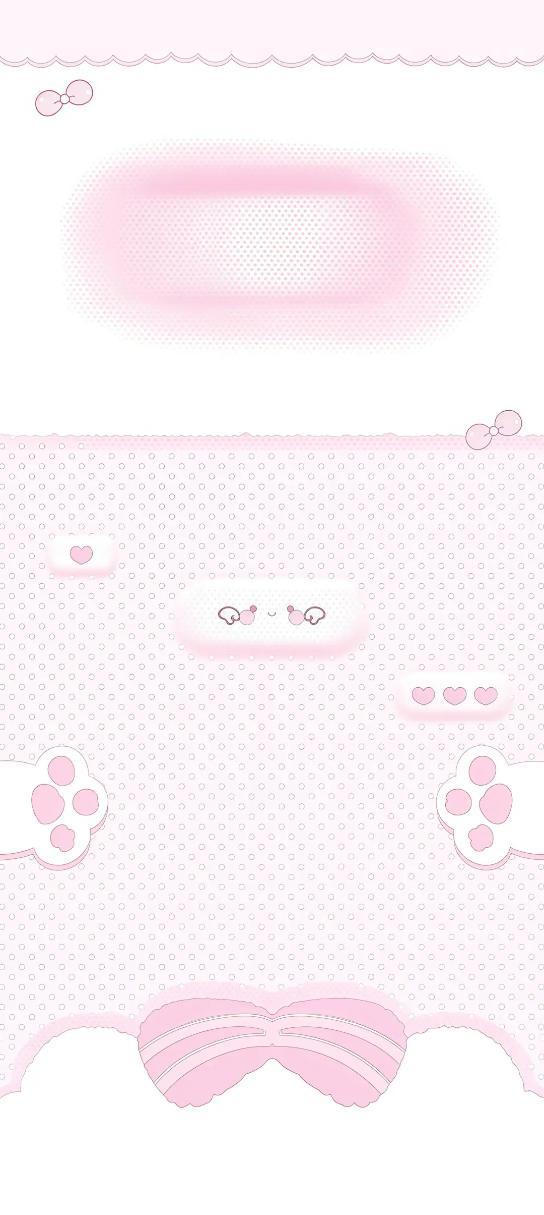 右滑壁纸分享｜粉色萌萌小猫全屏壁纸