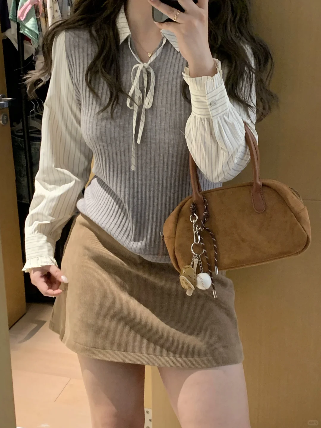 140斤微胖穿搭｜叠穿的季节!!vintage中古感!