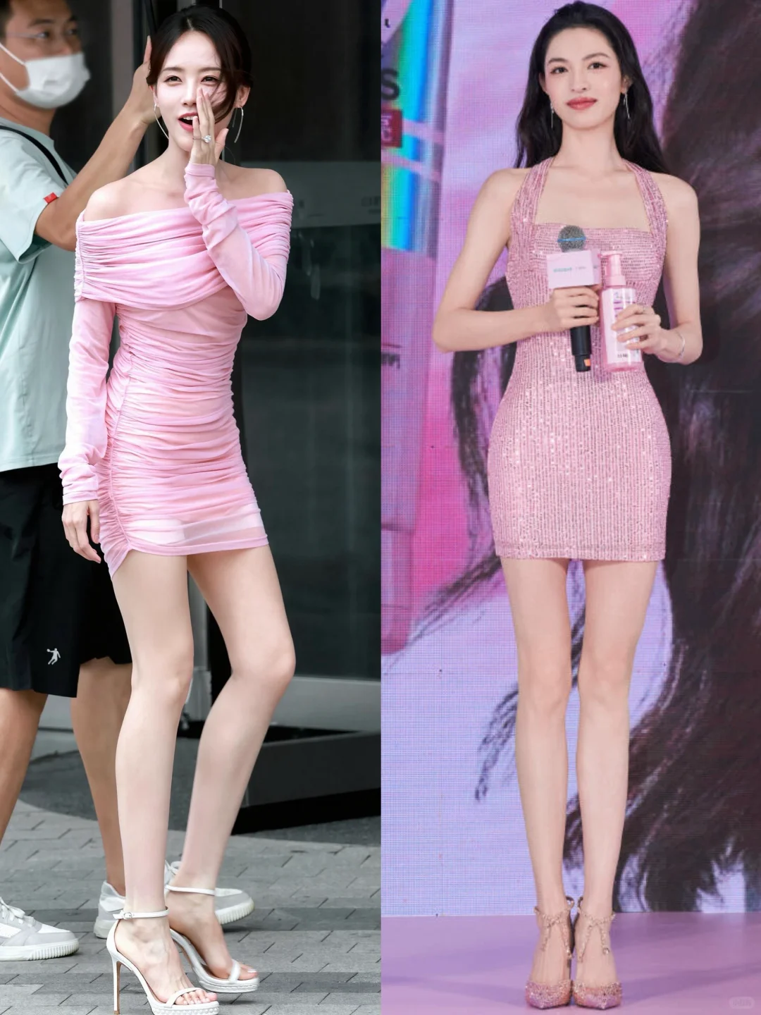 钟楚曦&李一桐，女明星这个身材真的很绝呀❗️