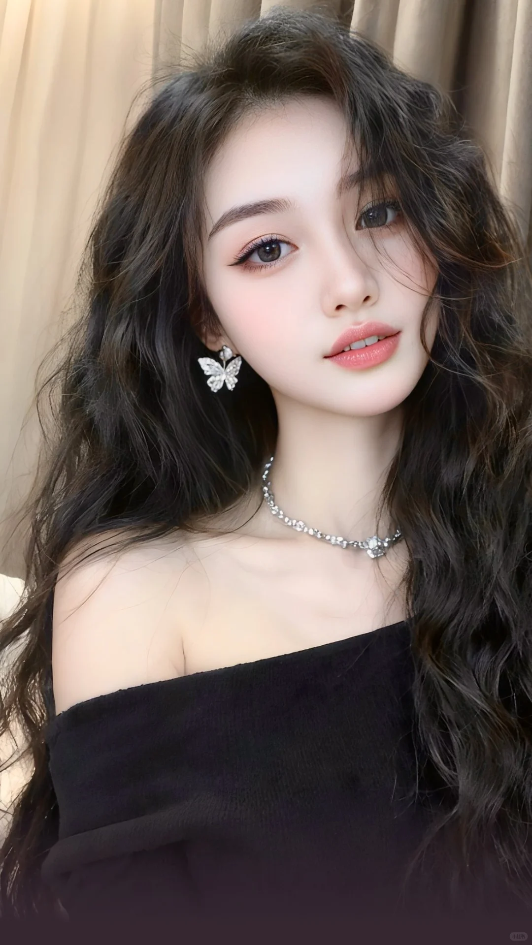 神仙姐姐，可太美了！🥰 羊毛卷发型你敢尝试