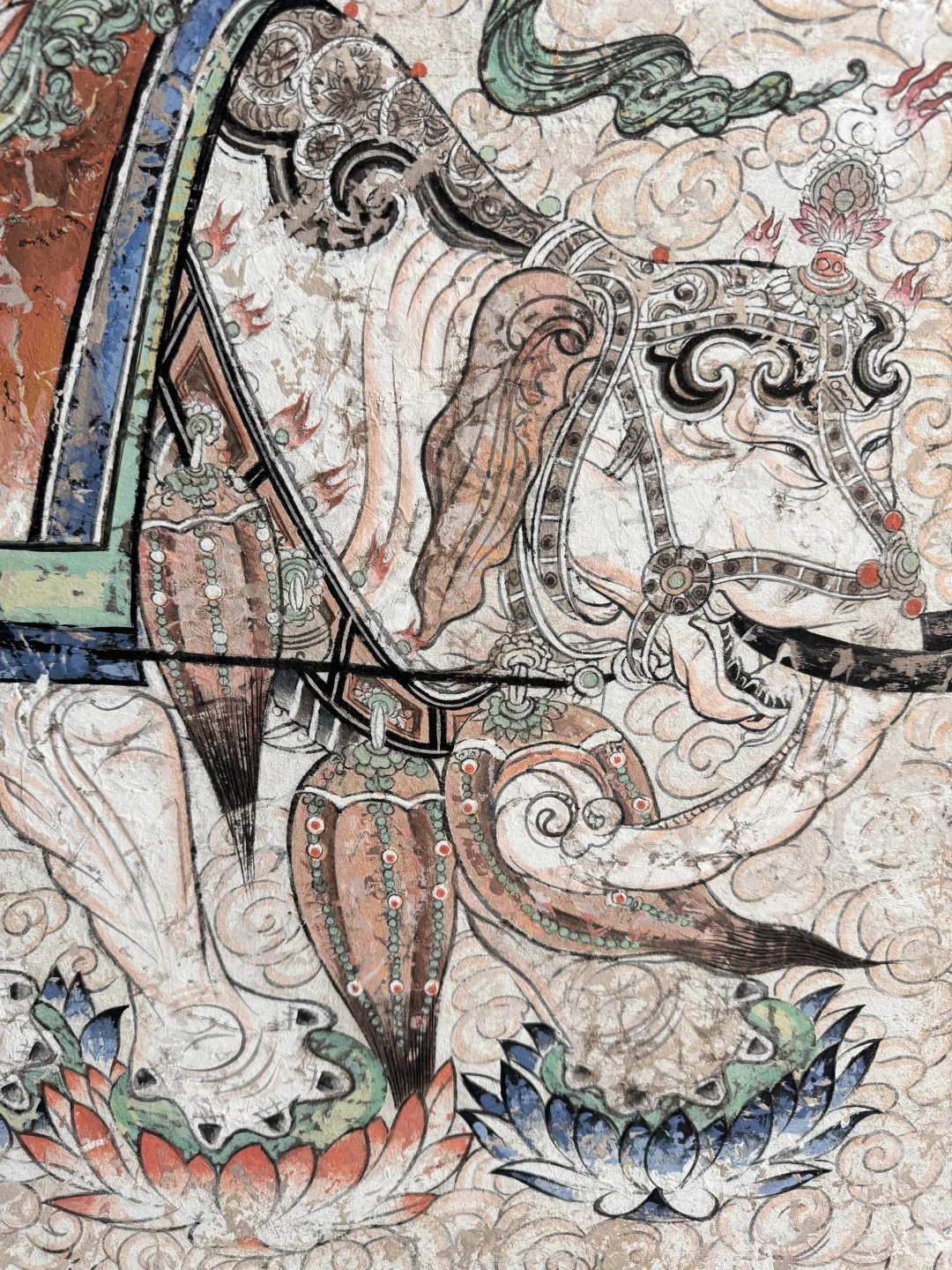 敦煌莫高窟榆林西夏三窟普贤菩萨临摹