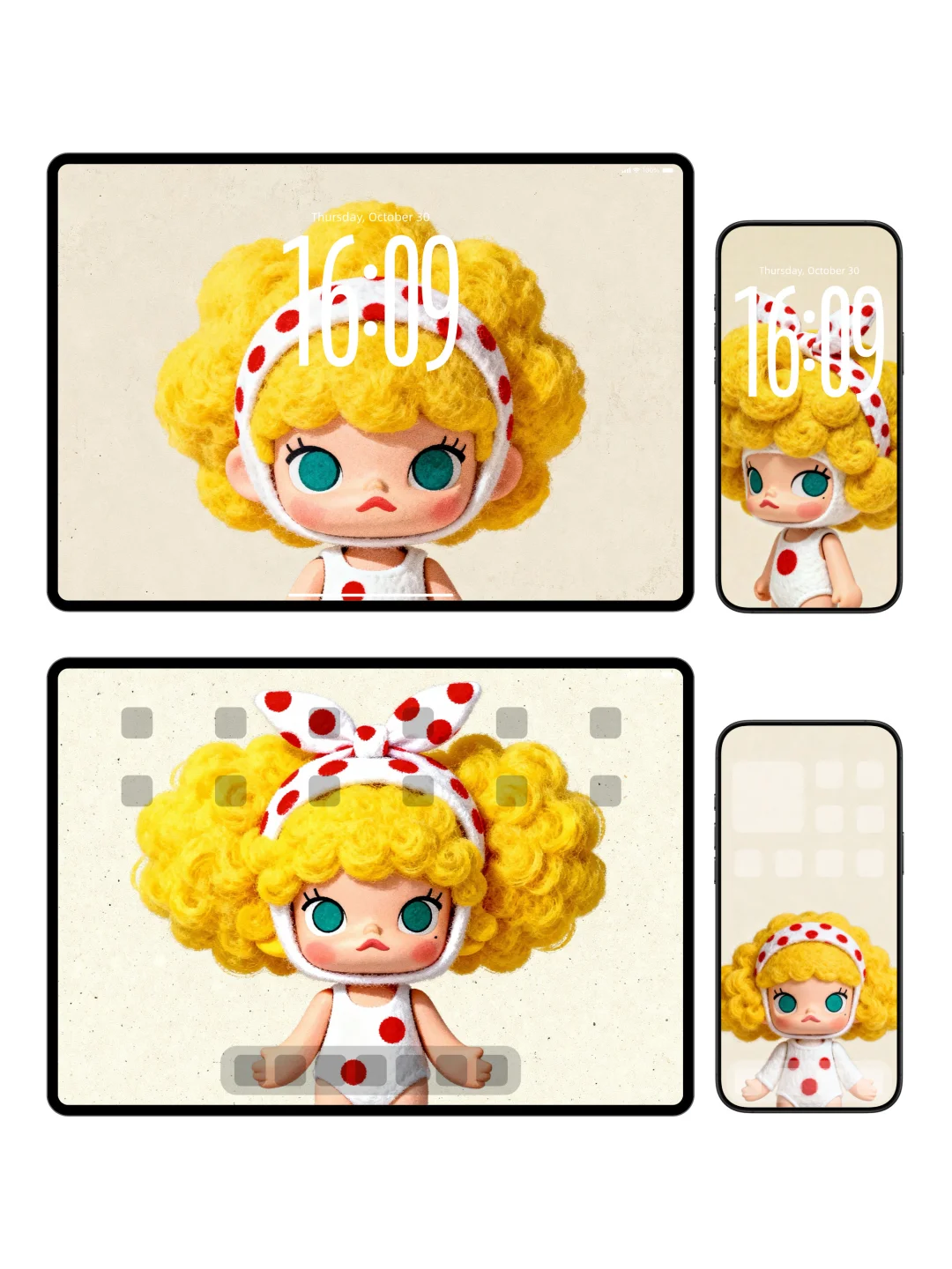 小众古早风可爱壁纸∎molly自带高级氛围感