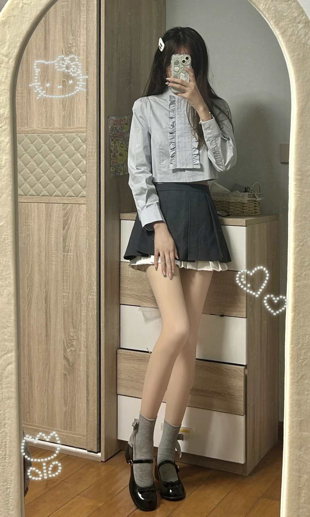 来一场jk与光腿神器的邂逅🪽ྀི˖⭒˚‧