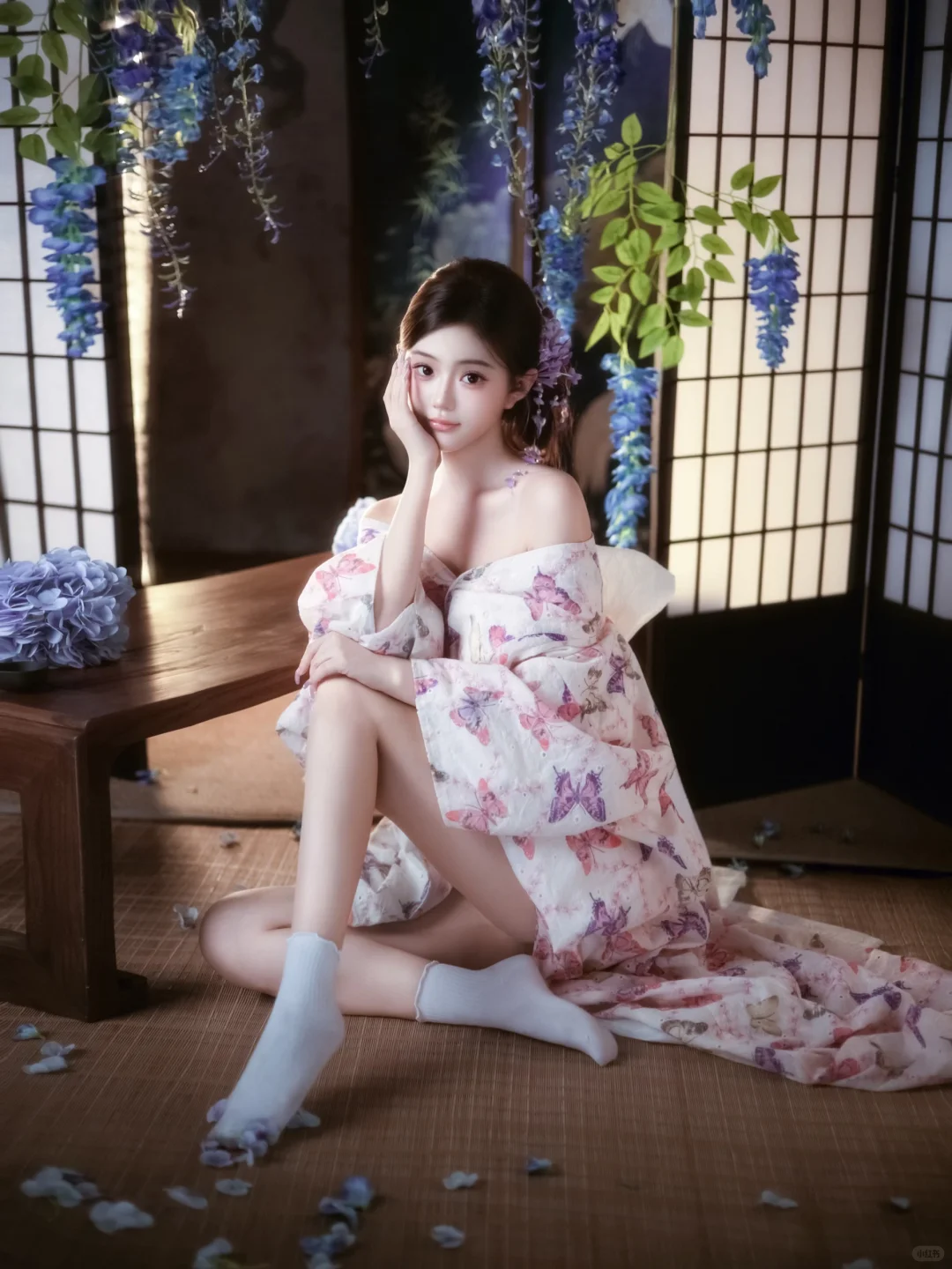 蓝紫色系的浪漫🪻 轻私房写真 蓝紫色系