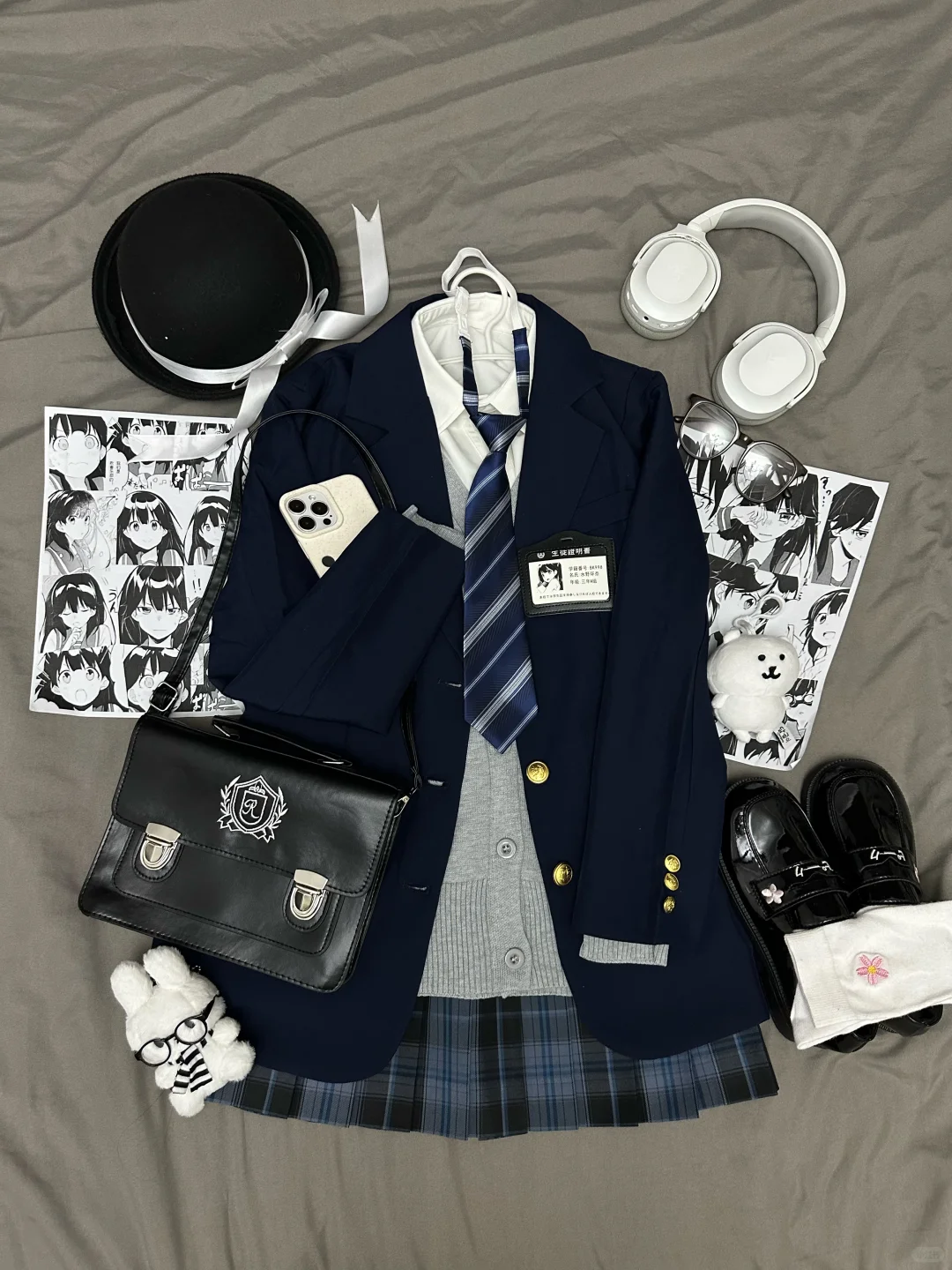 出jk西服叠穿套装，来个宝宝收了我的jk吧