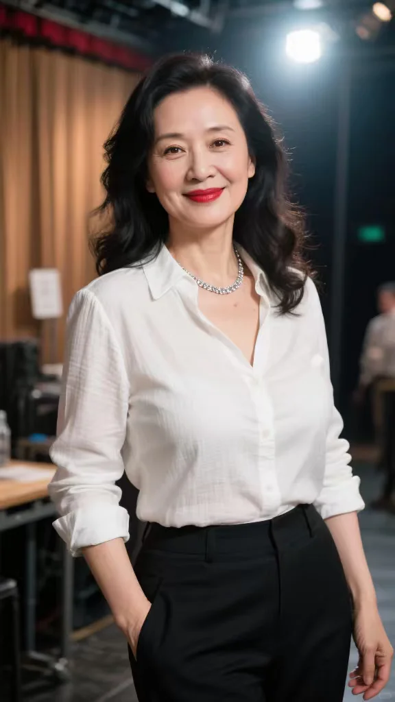 谁顶得住，48岁阿姨的气质太出众啦