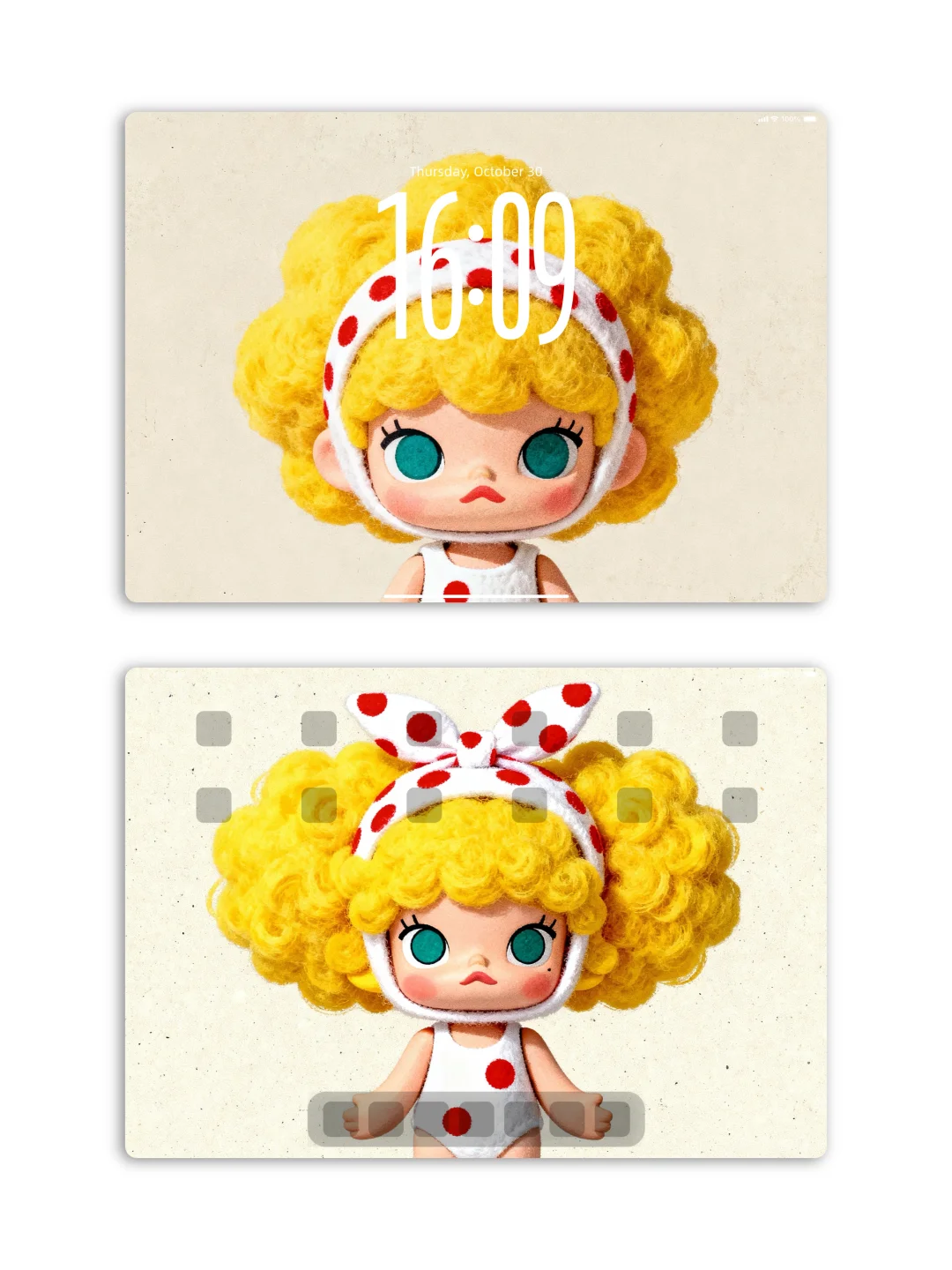 小众古早风可爱壁纸∎molly自带高级氛围感