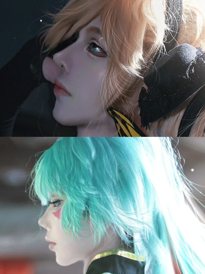 放一些近期的亮晶晶后期妆面展示