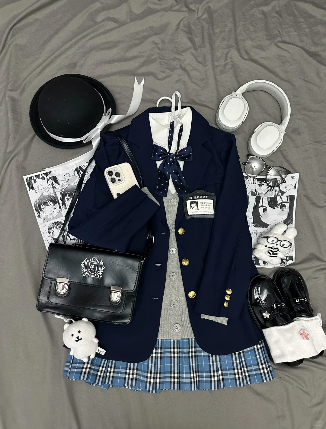 出jk西服叠穿套装，来个宝宝收了我的jk吧