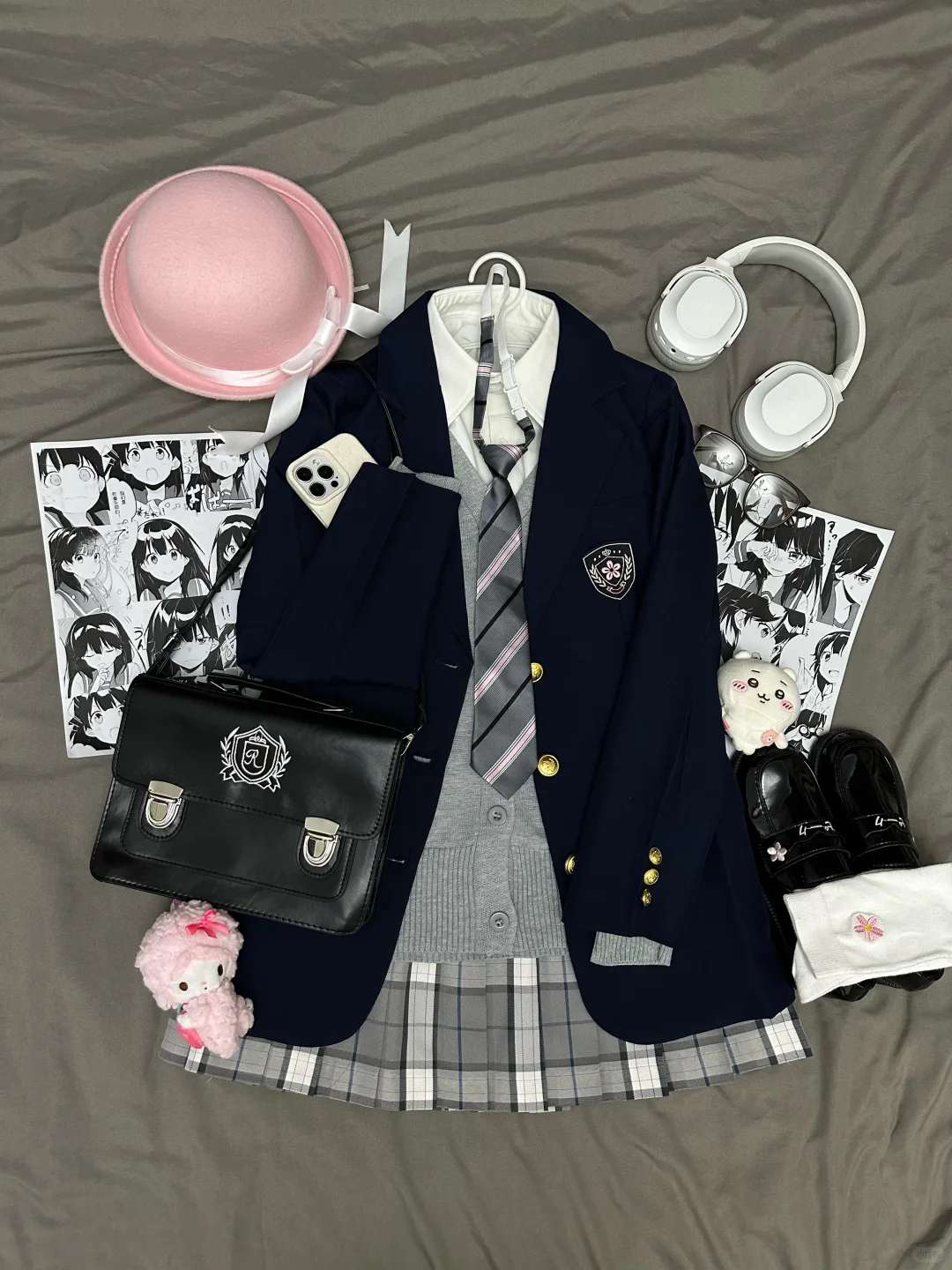 出jk西服叠穿套装，来个宝宝收了我的jk吧