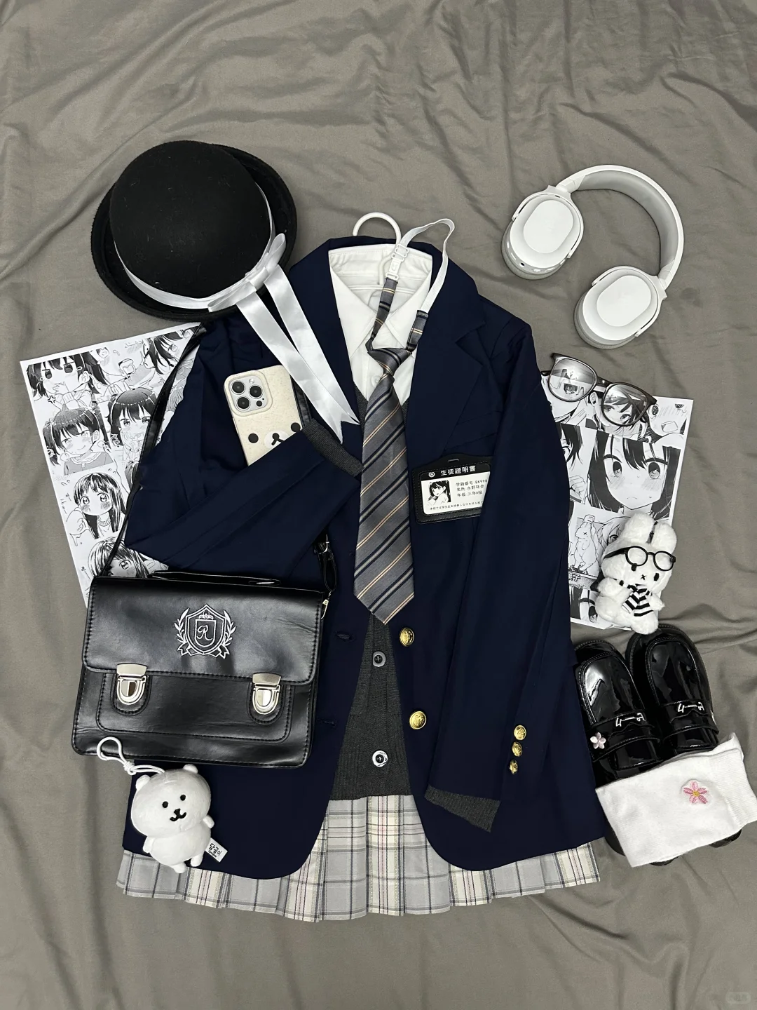 出jk西服叠穿套装，来个宝宝收了我的jk吧