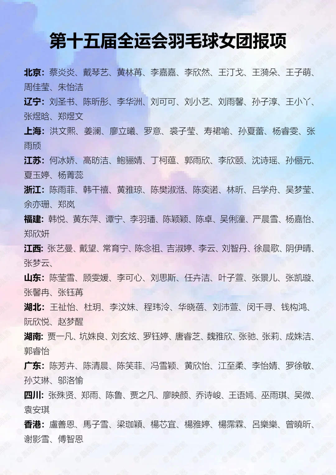 第十五届全运会羽毛球全赛程看点及报项