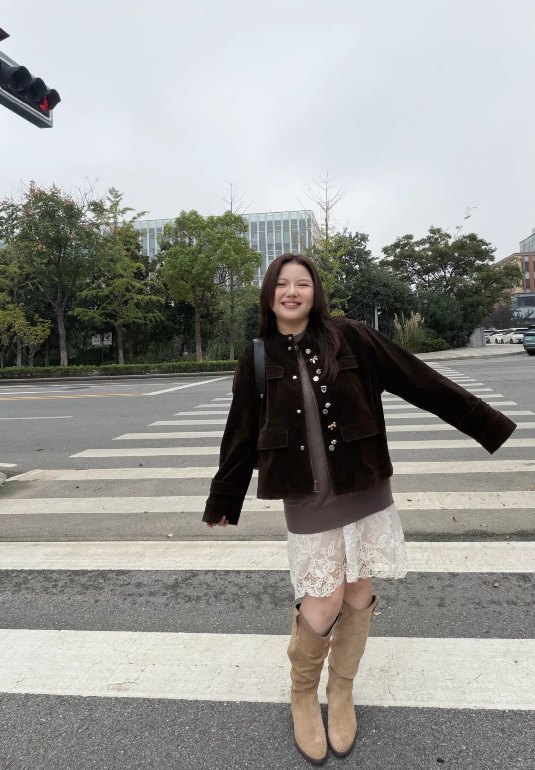 145斤｜🍂微胖女孩的秋天，松弛感穿搭不费力