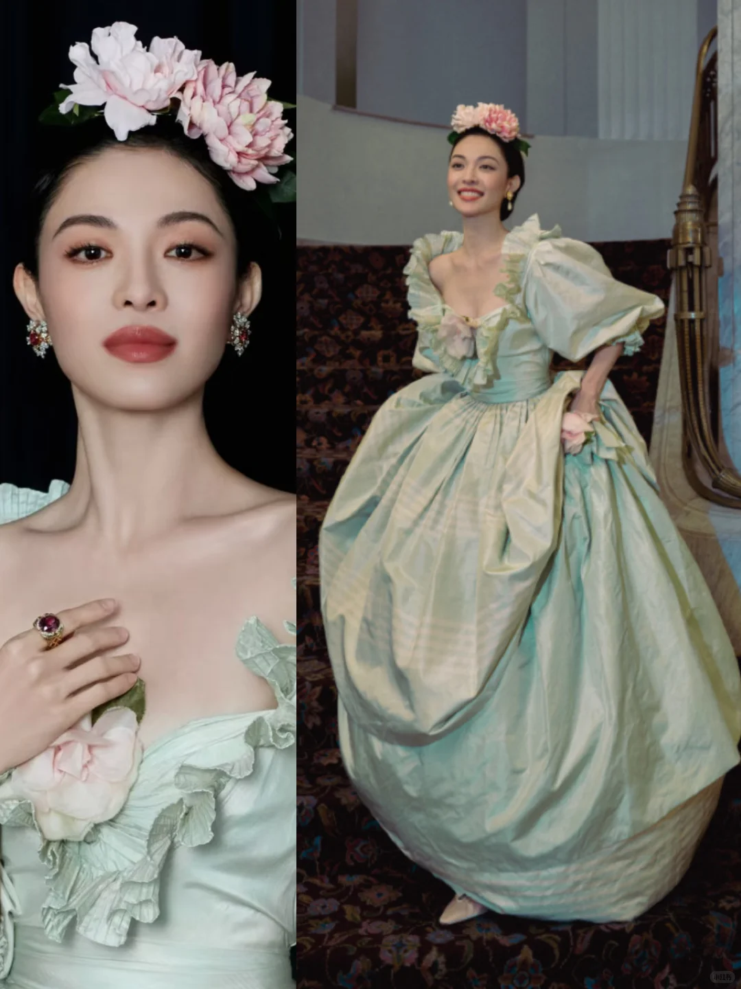 Vogue上世纪审美复现！宫廷油画风真的很惊艳