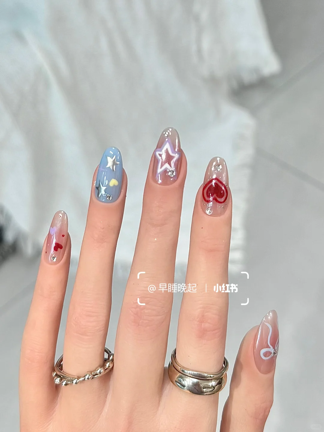 Ins风甜辣涂鸦美甲💅
