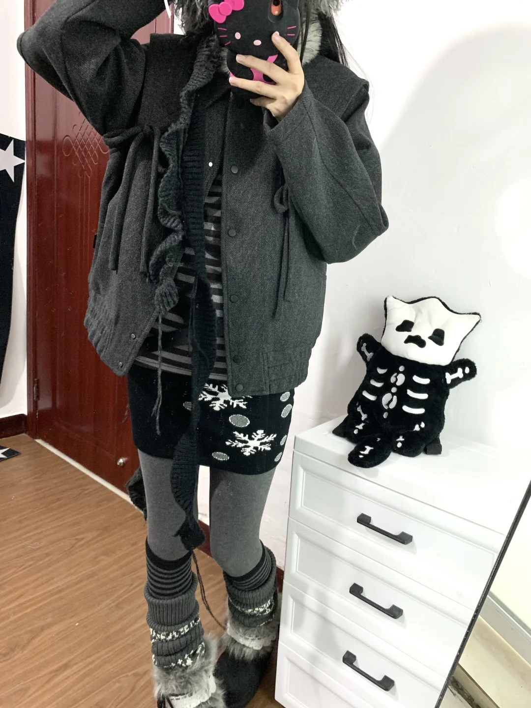 冬日低饱和叠搭look ༝☆₊˚♰