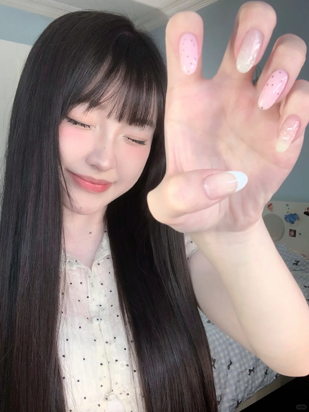 ins甜辣美甲分享｜来一口莓果慕斯