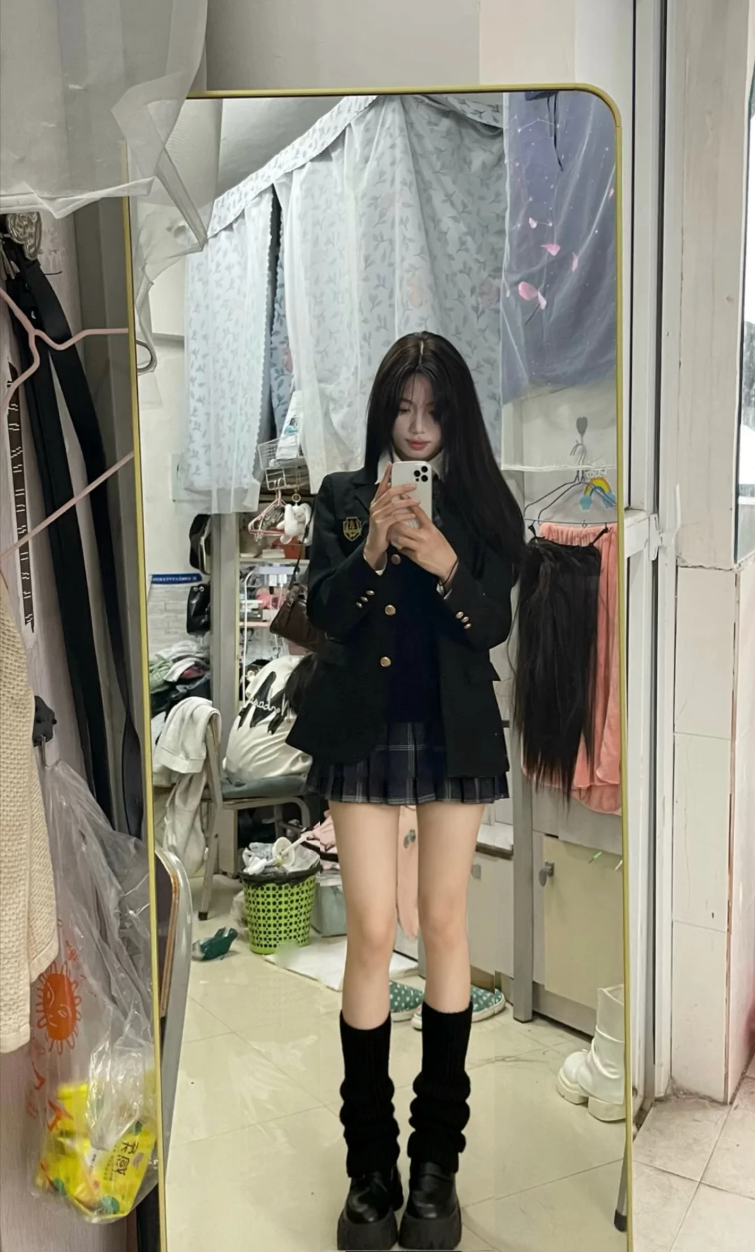 堆堆袜和过膝袜二选一