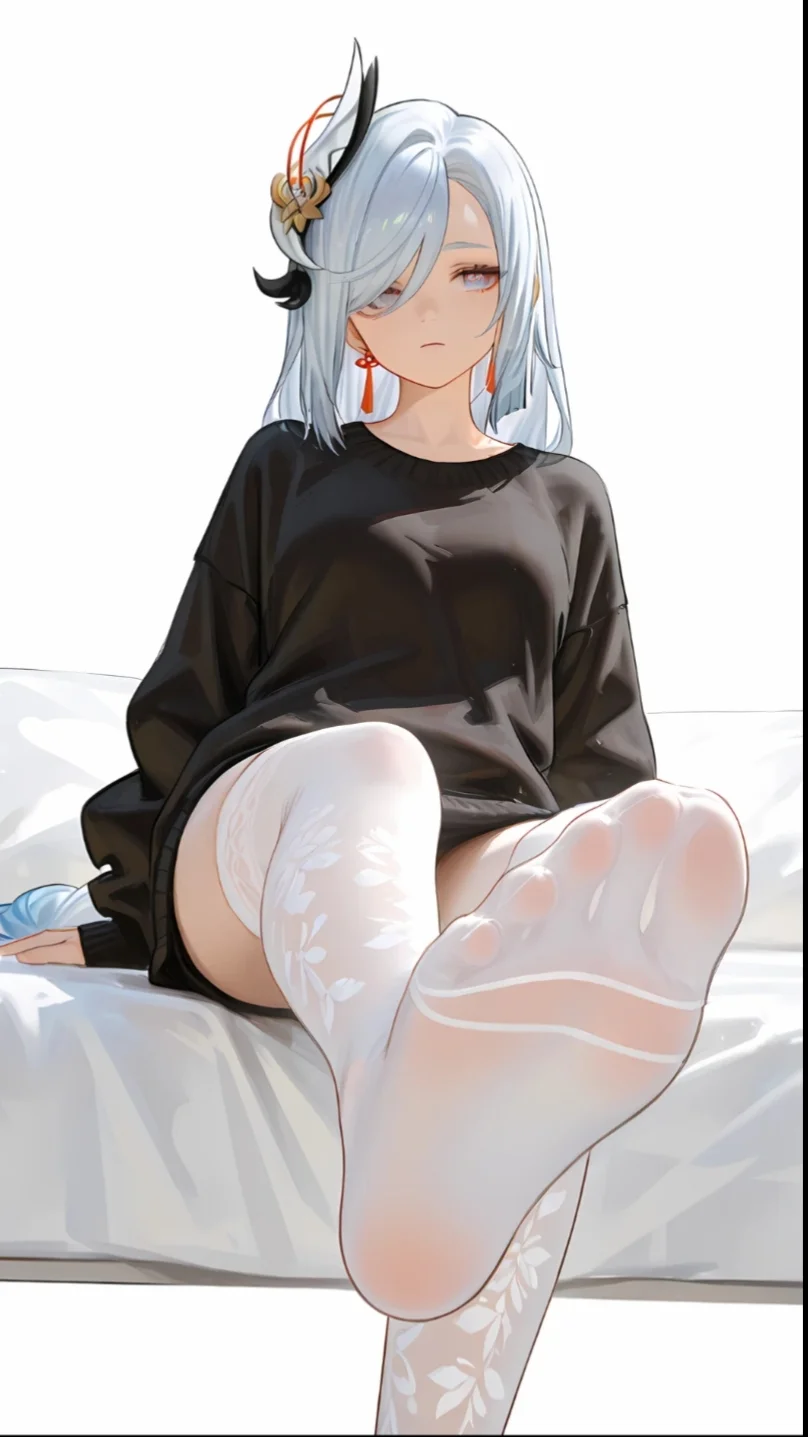 白丝小姨‖花纹白丝足