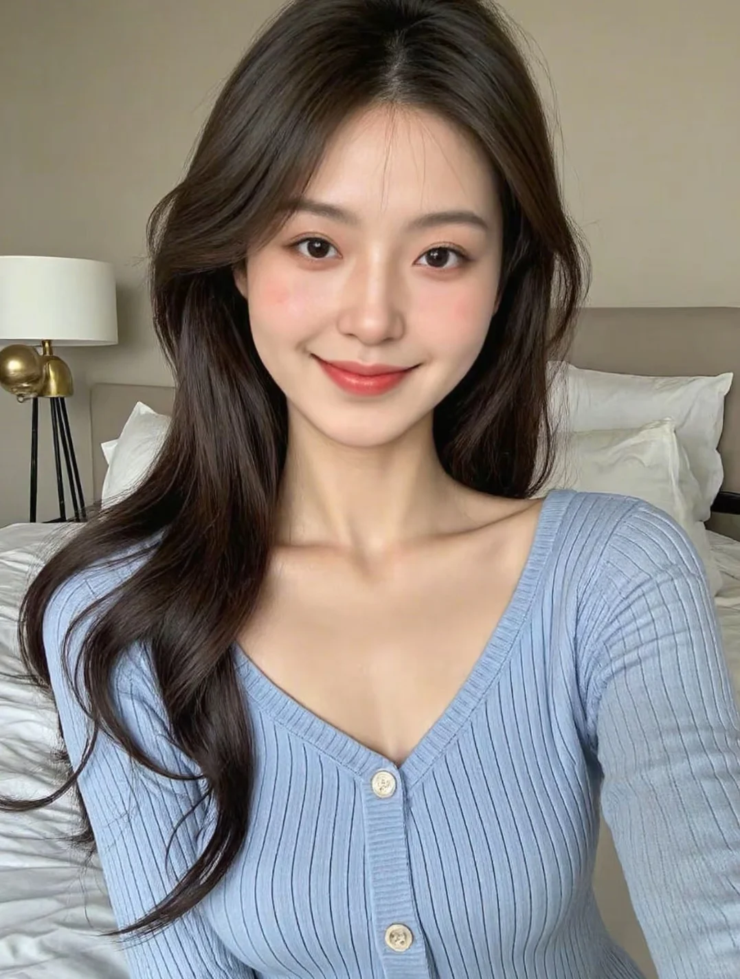 她在人群中闪闪发光～