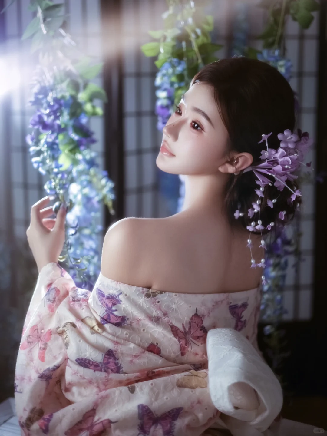 蓝紫色系的浪漫🪻 轻私房写真 蓝紫色系