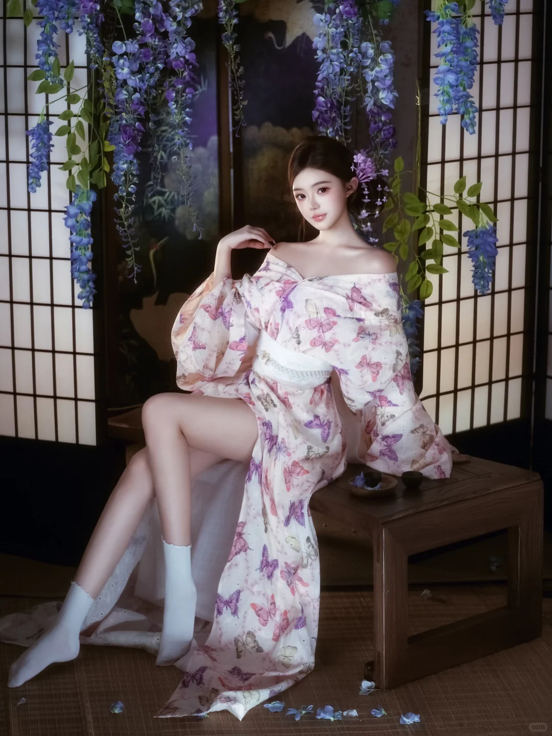 蓝紫色系的浪漫🪻 轻私房写真 蓝紫色系