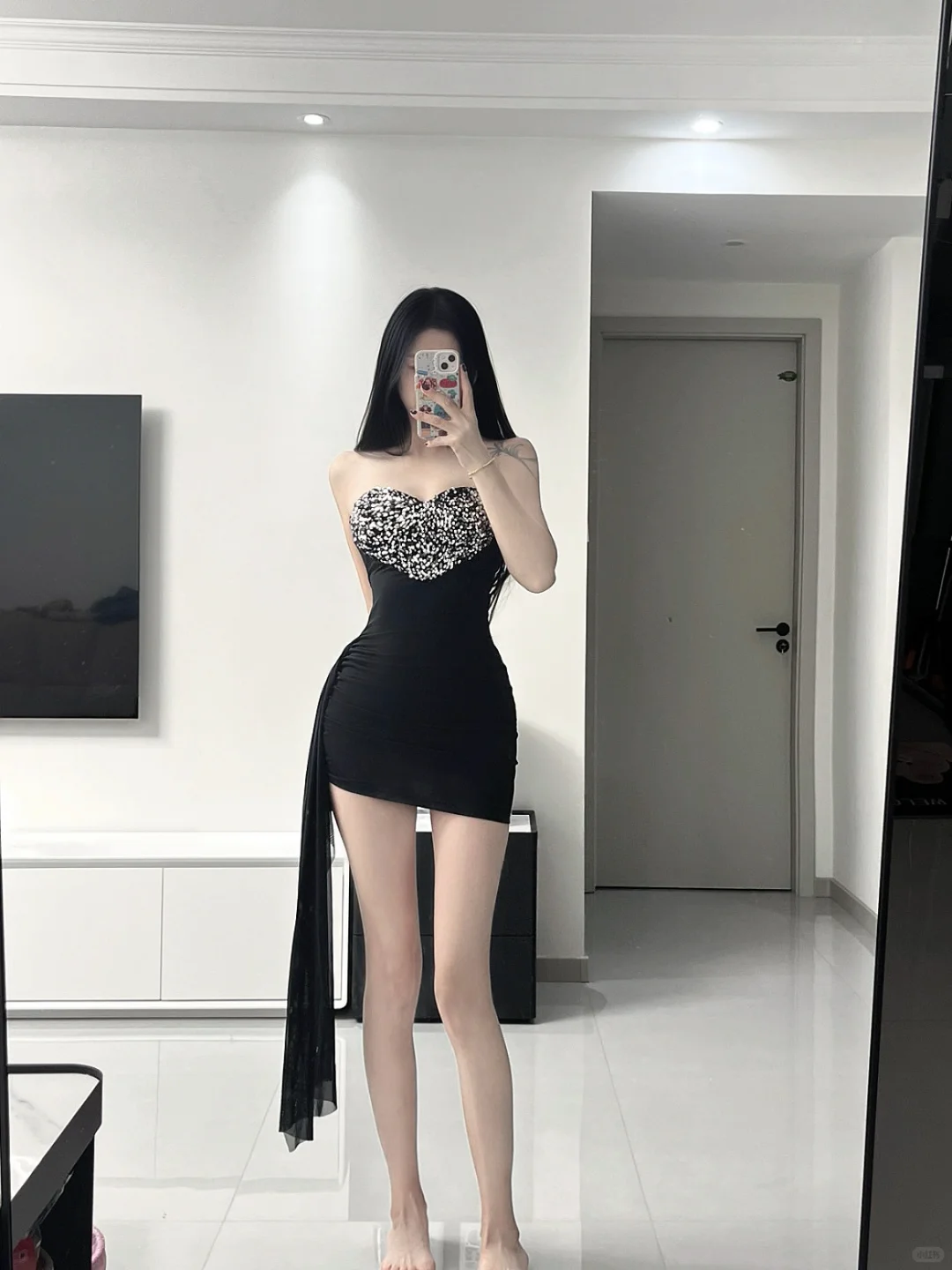 左滑上身爱心包臀裙！！