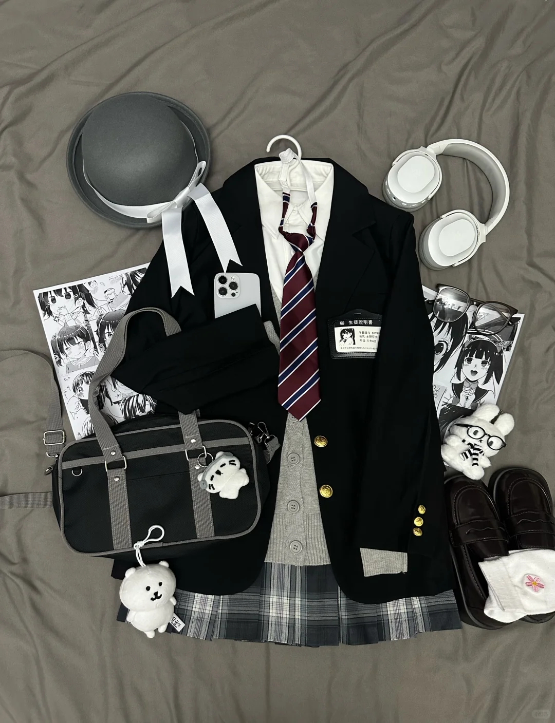 出jk西服叠穿套装，来个宝宝收了我的jk吧