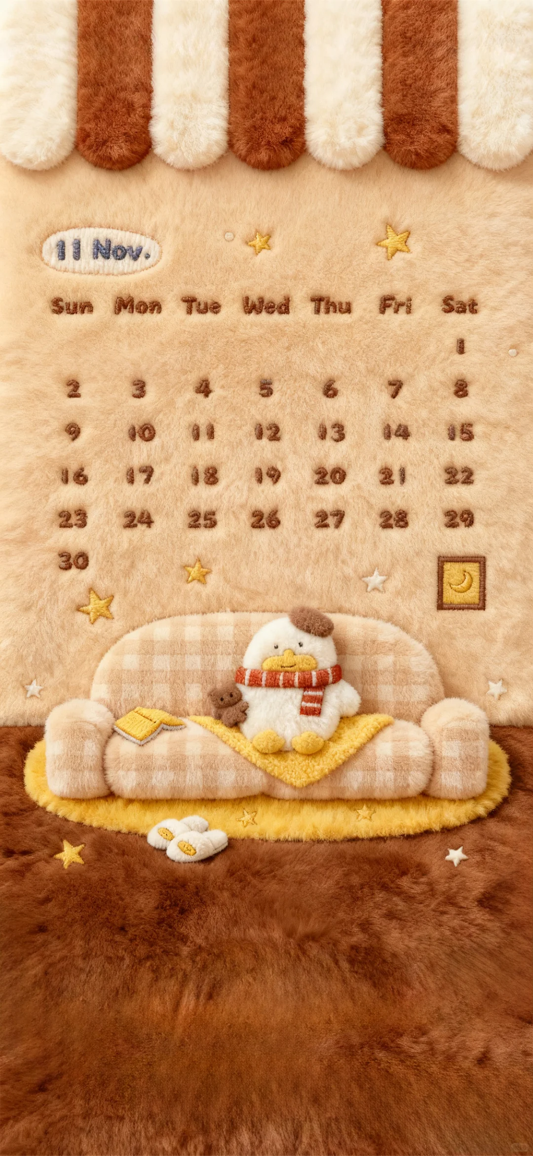 毛绒壁纸分享⊹.✮₊˚11月你好鸭👋