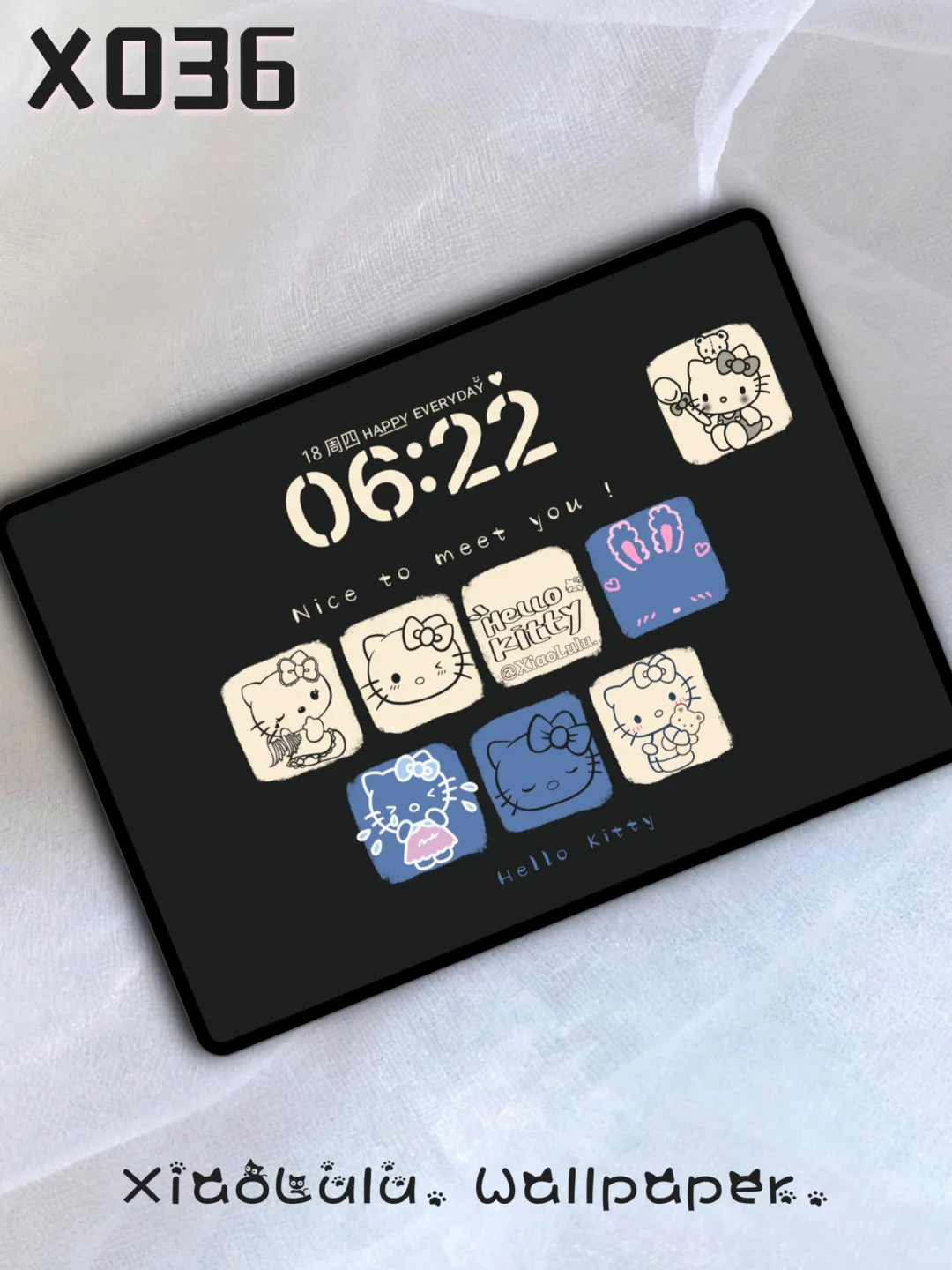 X036丨平板壁纸丨可爱kityy壁纸丨凯蒂猫
