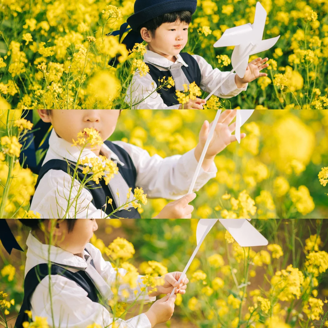 油菜花儿童写真/jk制服写真/鸡泽儿童摄影