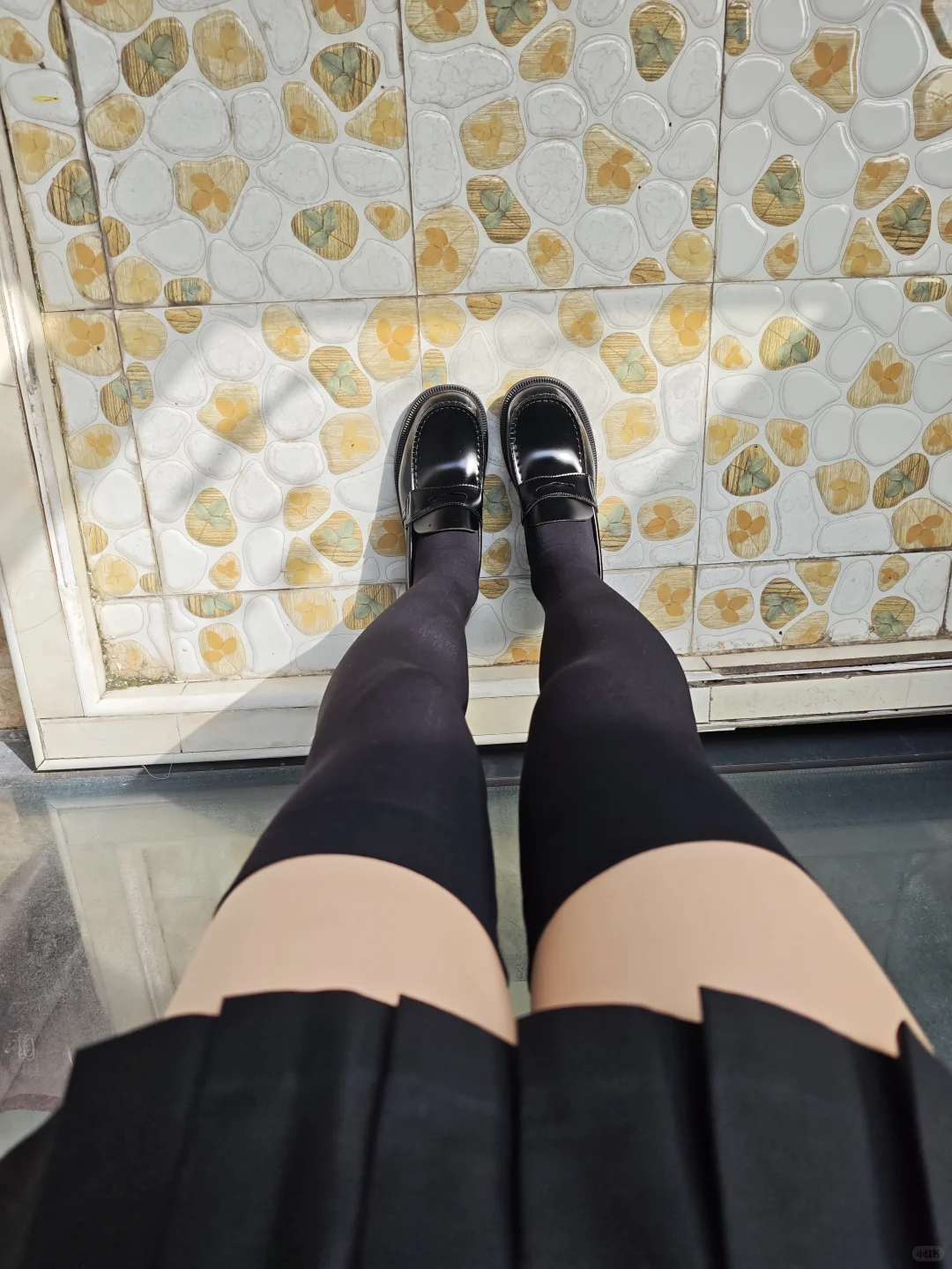 现代裹小脚之双层光腿神器+丝袜+压力过膝袜