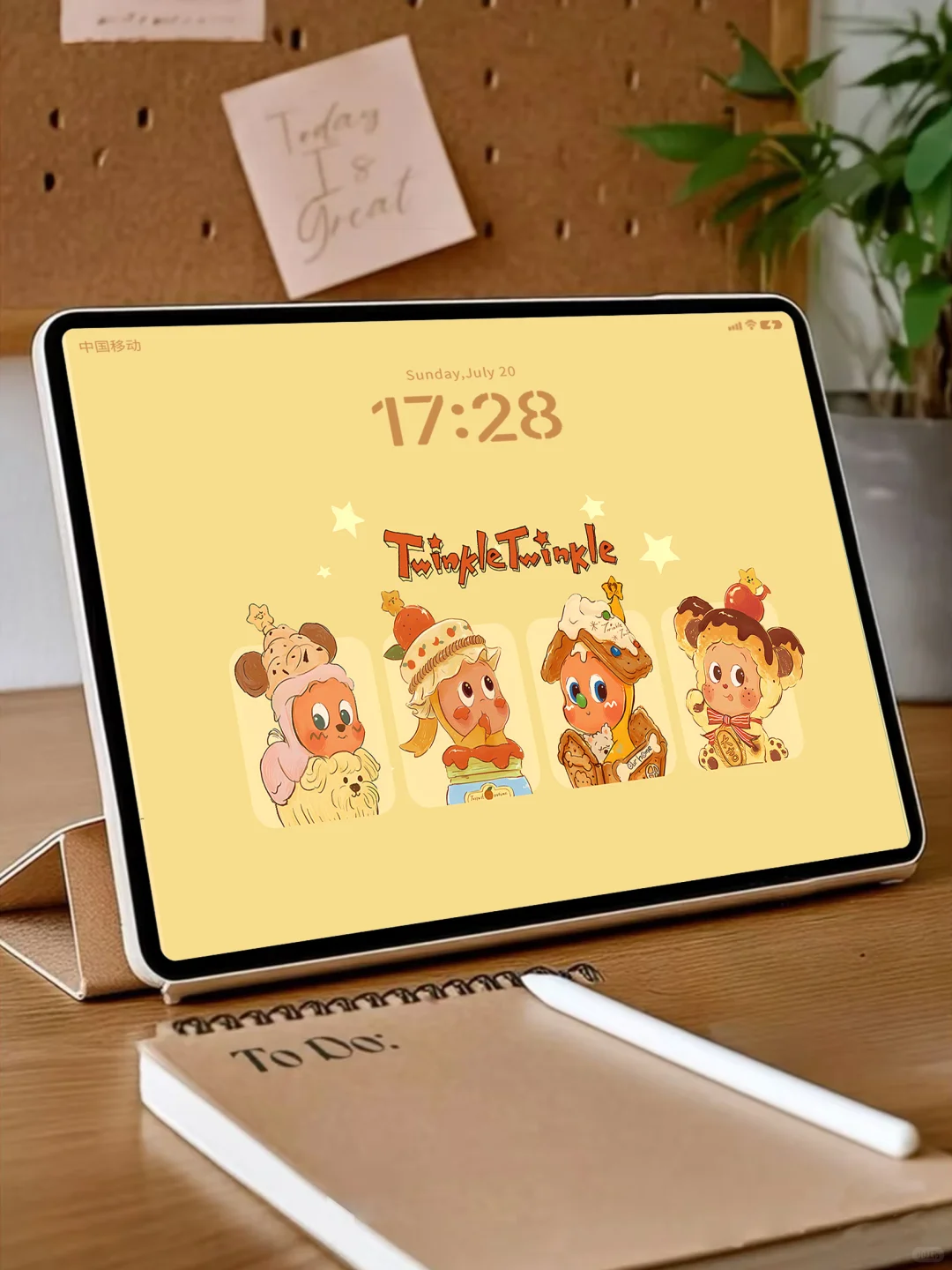 106|星星人甜品下午茶平板壁纸