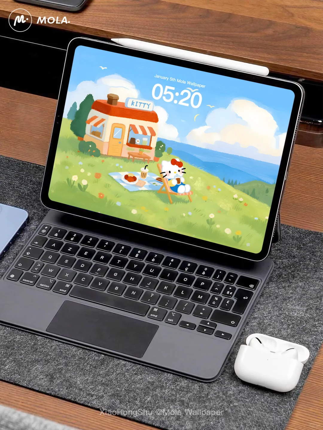 Hellokitty海边小屋 | 平板壁纸 105