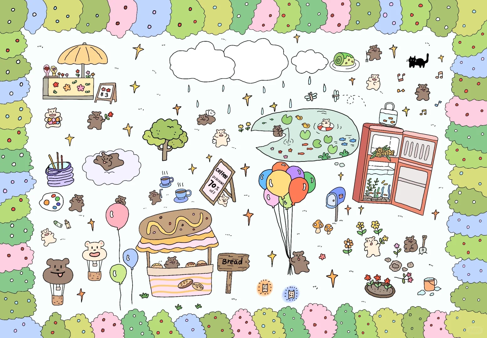 森林的角落🌳｜平板壁纸套图～