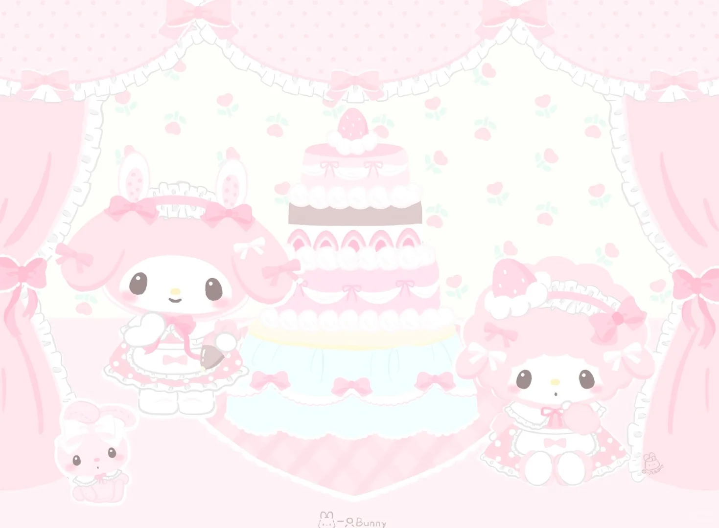 ipad壁纸|萌萌的美乐蒂