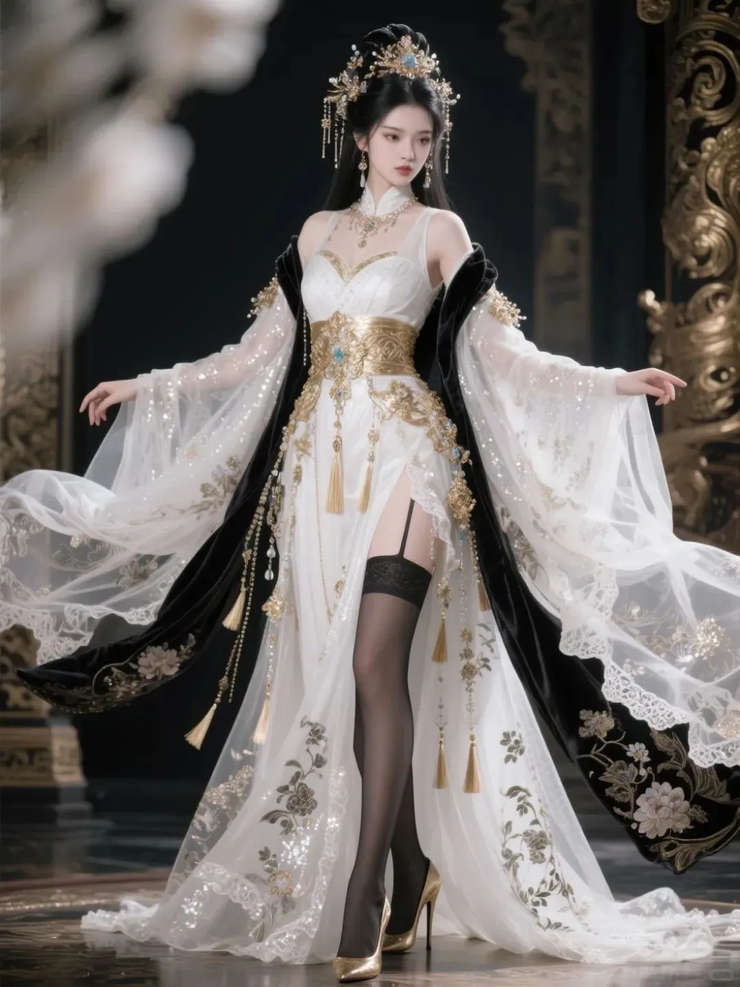 是你理想中的爱妃嘛#古风美女#黑丝长腿