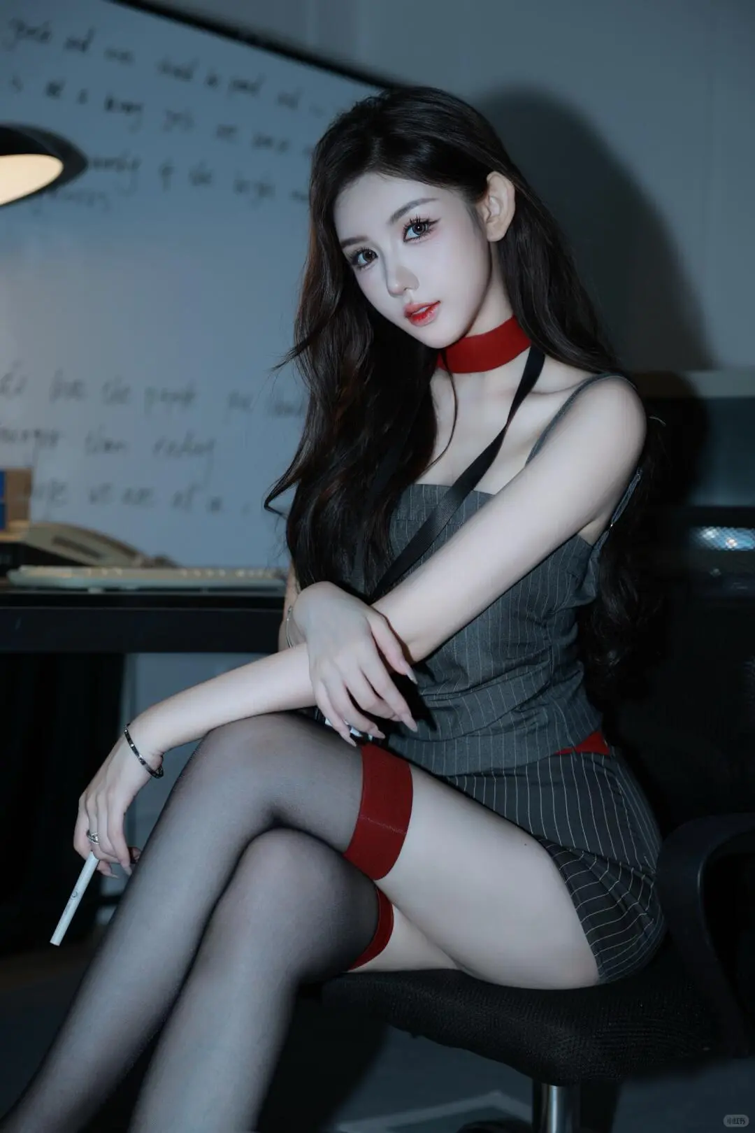 无锡写真丨制服女教师 办公室海妖风get