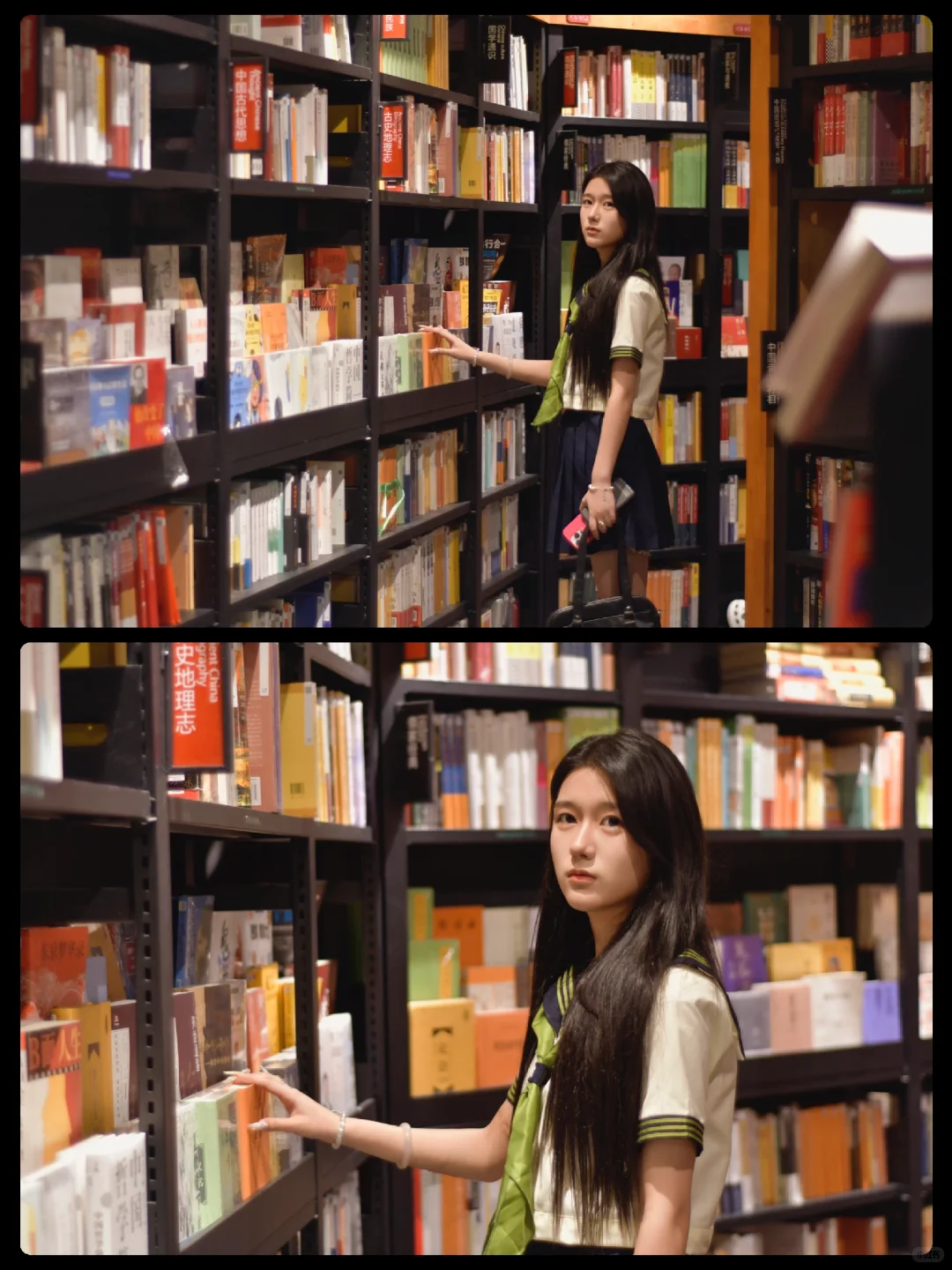 图书馆jk 电影感来了！