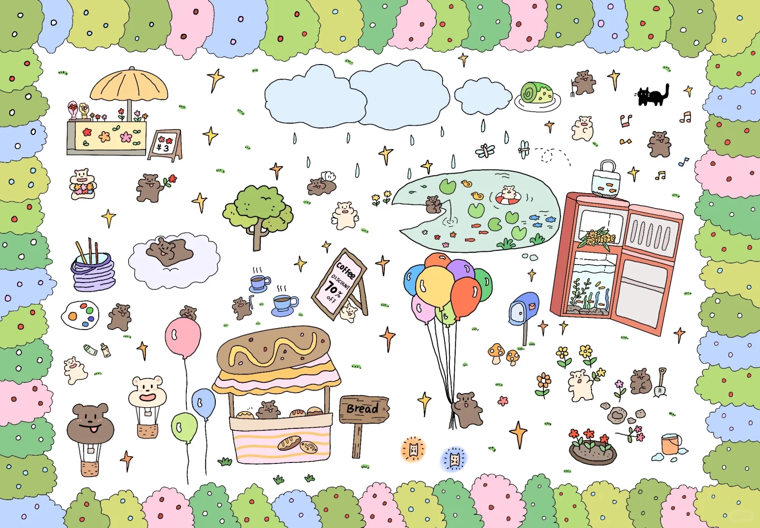 森林的角落🌳｜平板壁纸套图～